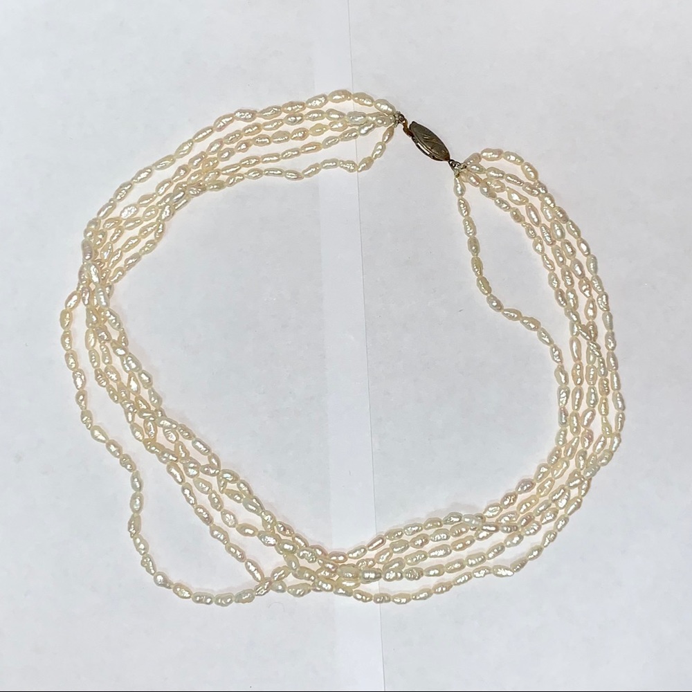 EUC Multistrand Freshwater Pearls Necklace